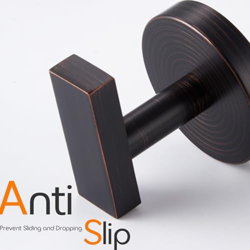 AONEON 3 Pack Oil Rubbed Bronze Towel Hooks