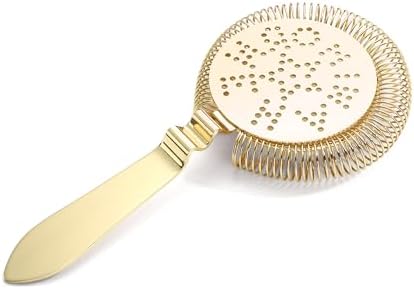 YUHWYI Bent Handle Cocktail Strainer with 4 Colors