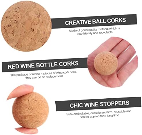 4 Pcs Yellow Wooden Wine Bottle Stopper Tiki Kit