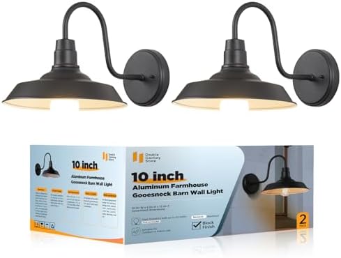 Double Century 2-Pack Barn Light Outdoor Wall Sconce