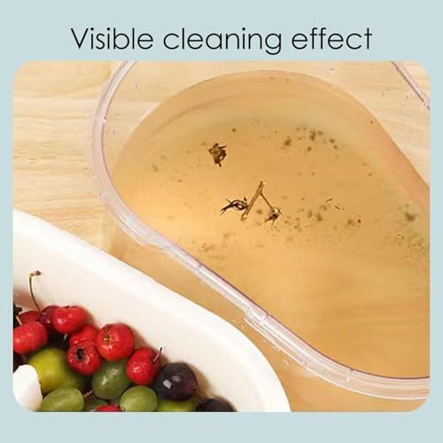 Biniveil Fruit Cleaner Spinner - Portable Manual Quick Efficient