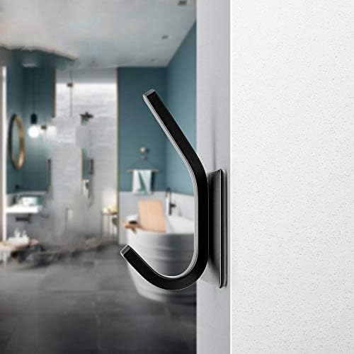 5pcs Stainless Steel Hooks for Bathroom Robe and Towel Holders
