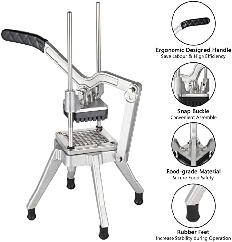 ROVSUN Commercial Vegetable Chopper with 4 Blades and 8-Wedge Blades 1
