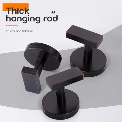 AONEON 3 Pack Oil Rubbed Bronze Towel Hooks