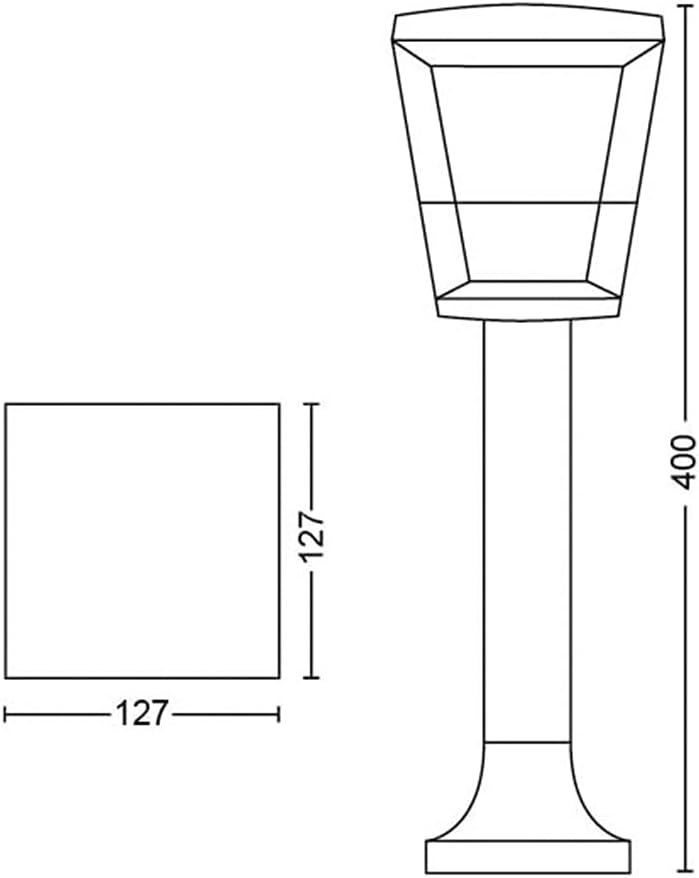 Philips Hue Econic Pathway Light Outdoor Smart Base Kit