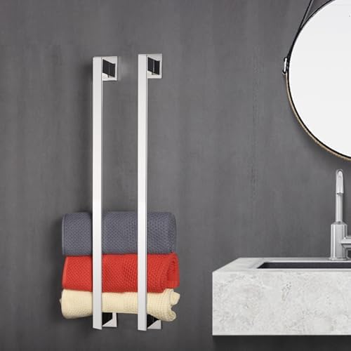 LANC Chrome Towel Bars 2 Pack Stainless Steel