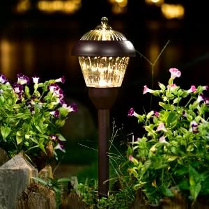 SOLPEX 4 Pack High Lumen Solar Path Lights