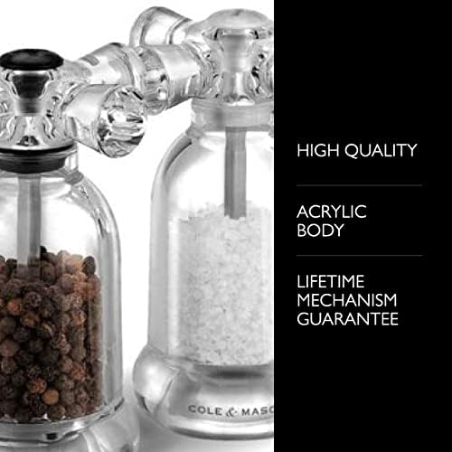 Cole Mason Acrylic Salt and Pepper Mill Set