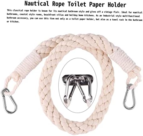 1Pc Cotton Rope Toilet Paper Holder Retro Design