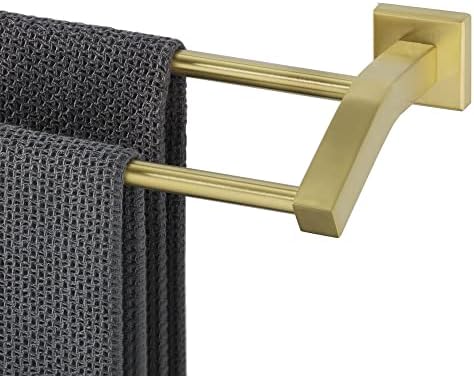 Alise Premium Double Towel Bars with Brushed Gold Finish