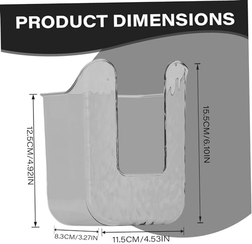 XUEYEGONGJI Wipes Dispenser Wall Mount Transparent Grey