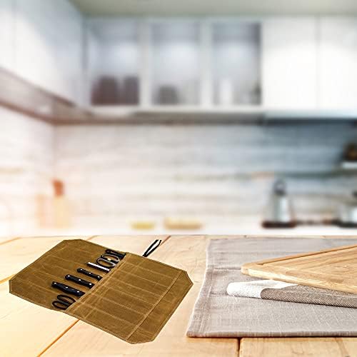 SNOMEL Knife Storage Bags and Rolls with 7 Pockets