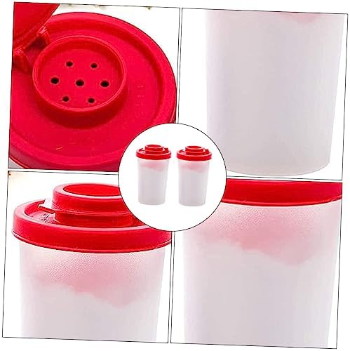 SHOWERORO 2Pcs Transparent Pepper Shakers for Kitchen and Camping