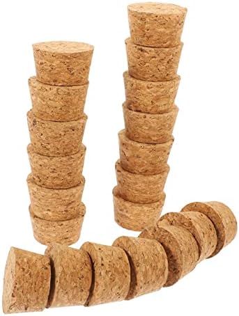 DECHOUS Wooden Wine Stoppers with Cork Plugs 60 Pcs Set