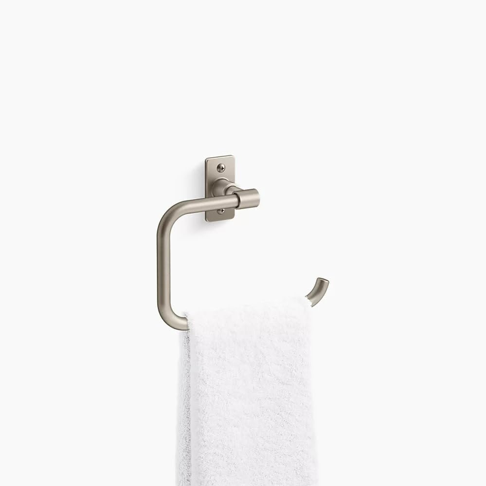 Kohler K35928-SN Castia Towel Ring 7-12 Polished Nickel
