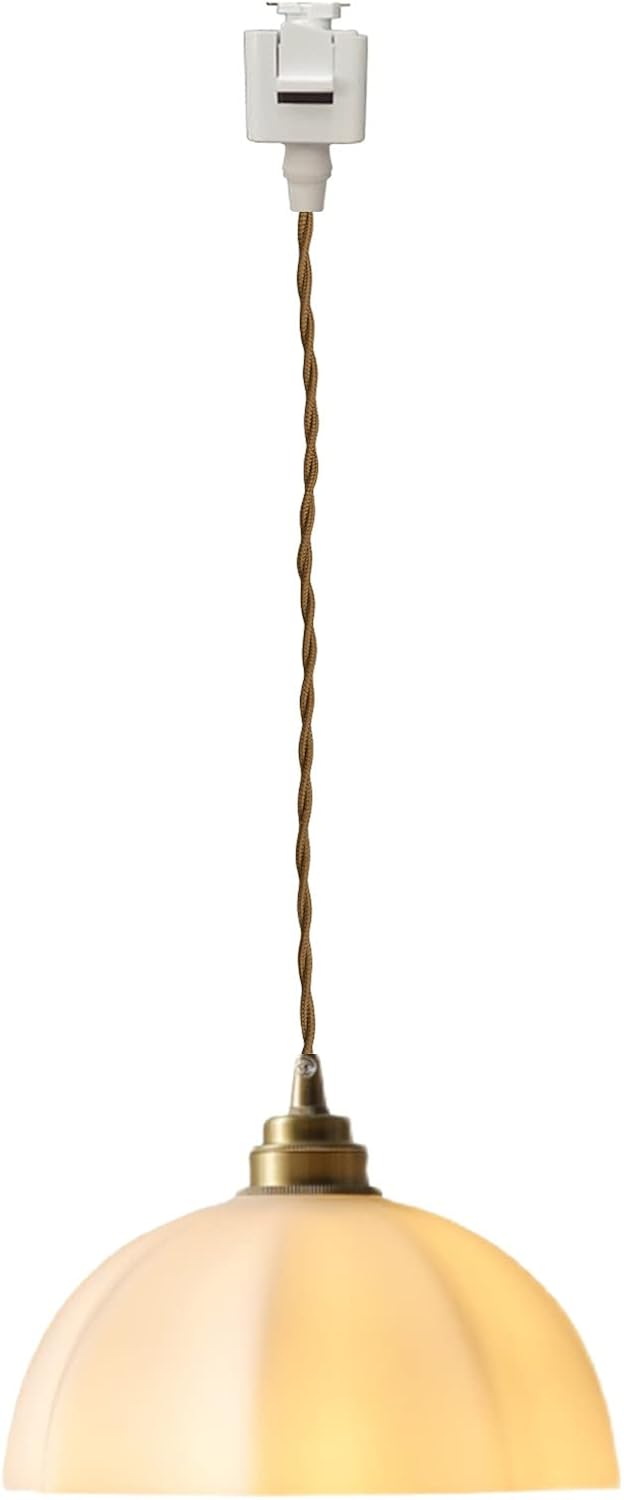 Dimmable Metal Handle Pendant Light 32ft White