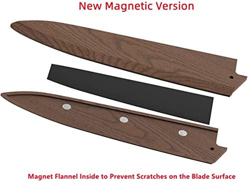 Aibote Black Walnut Wood Kiritsuke Knife Sheath Holder