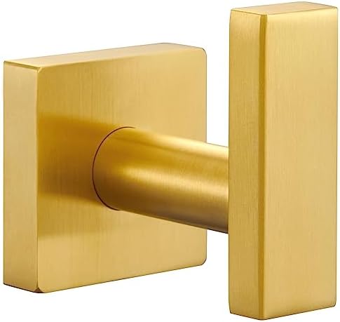 Angle Simple Towel Hook Brushed Gold