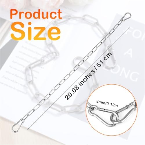 Secure Gate Chain Set with Both-Ended Carabiners