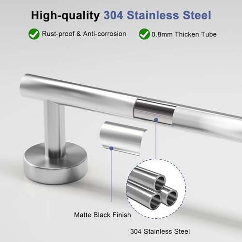SCILIVE 30 Inch Brushed Nickel Towel Bar