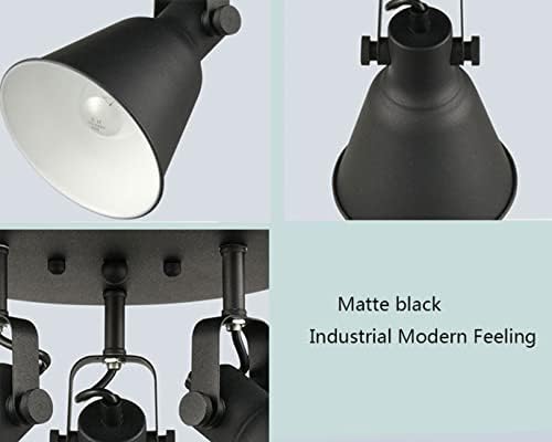 DIRYZON EUL 3-Light Ceiling Spot Light - Matte Black Industrial Style