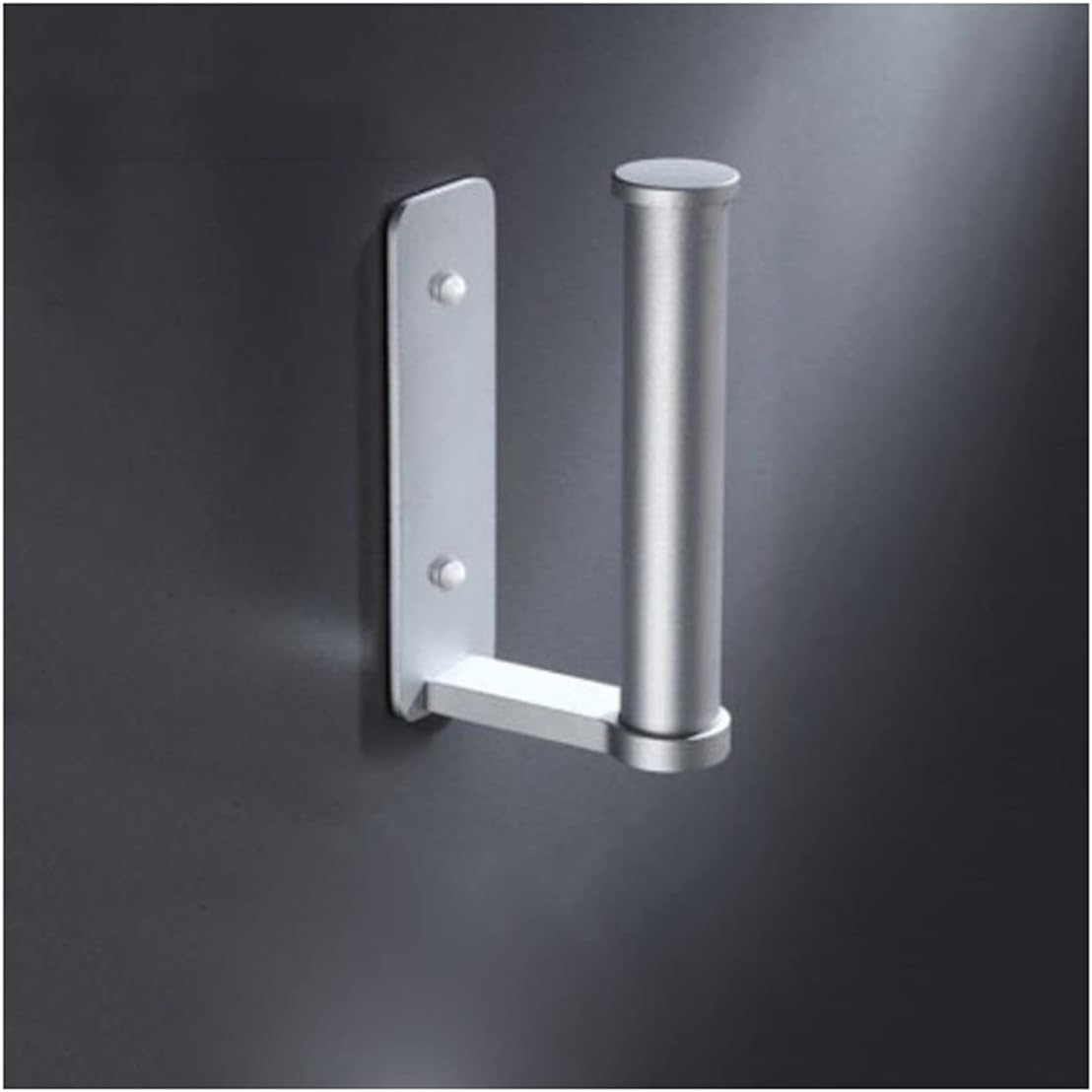 TYZK Corner Mounted Toilet Paper Holder with Black Design