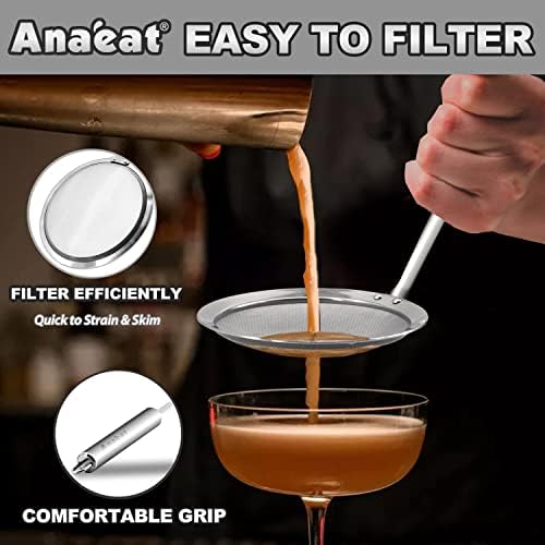 Anaeat Fat Skimmer Spoon Set of 3 with Long Handle