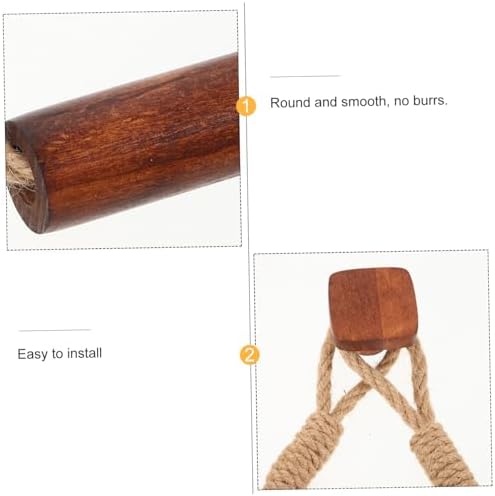Zerodeko Hand Woven Toilet Paper Holder Walnut Color