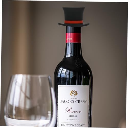 2pcs Hat-Shaped Cork Wine Stopper Set