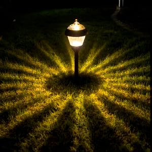 SOLPEX 4 Pack High Lumen Solar Path Lights