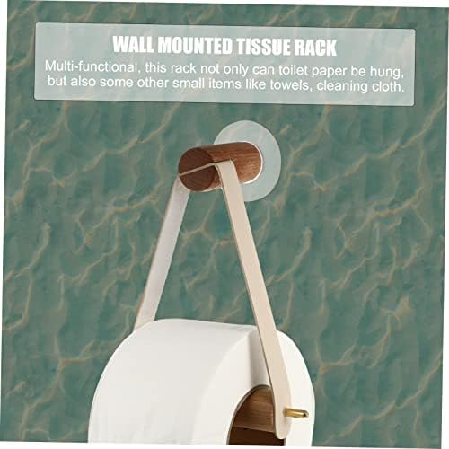 Vaguelly Wall Mounted Toilet Paper Holder with Towel Rack