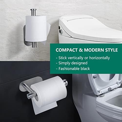 YUET Toilet Roll Holder Self Adhesive Stainless Steel