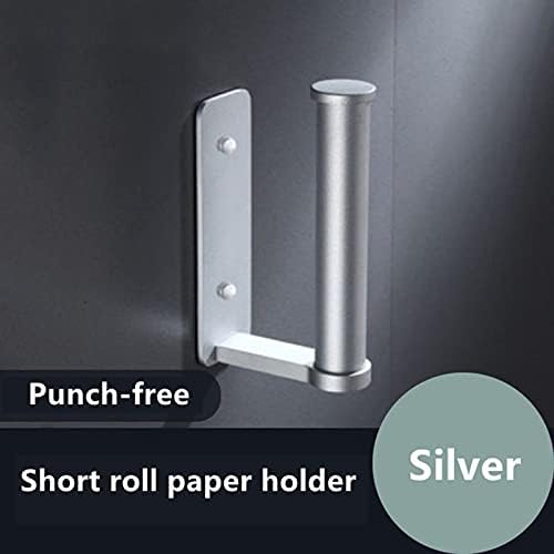 TYZK Corner Mounted Toilet Paper Holder with Black Design