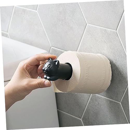 POPETPOP Wall Mounted Toilet Paper Holder Cute Animal Design Space Saving Bathroom Organizer