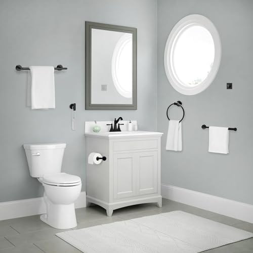 581016pcs Matte Black Bathroom Hardware Set