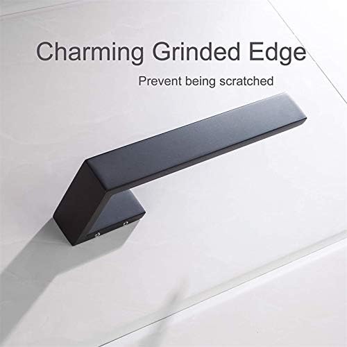 Nolimas Matte Black Stainless Steel Towel Ring Bar 1