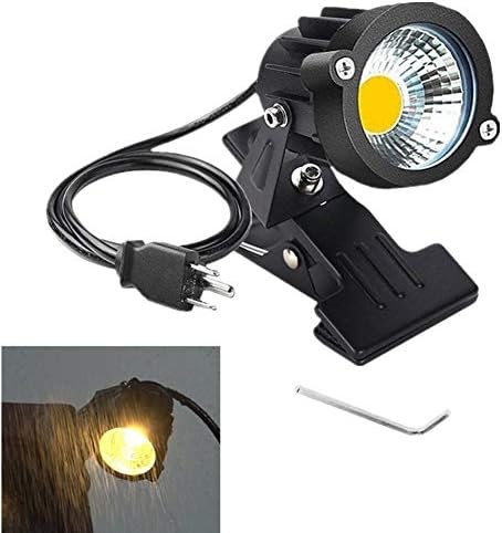 WeFoonLo 5W LED Clip Light Outdoor Waterproof Desk Spotlight Lamp