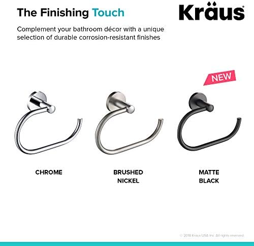 Kraus Elie Chrome Towel Ring KEA-18825CH