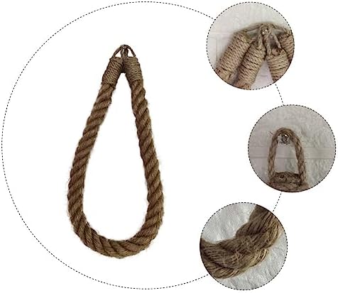 FIXOSHEE Retro Hanging Toilet Paper Holder with Rope Design