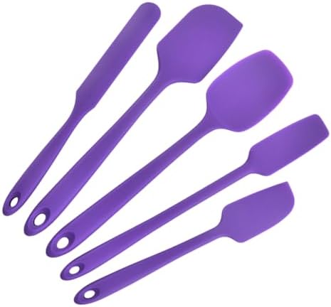 KICHOUSE 5pcs Silicone Spatula Baking Tool Set 1