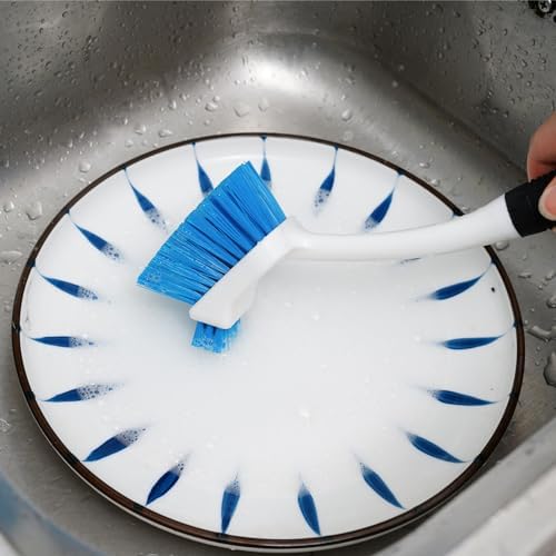 MOSOLAN 3-Piece Dish Brush Set with Scrubber and Water Bottle Brush
