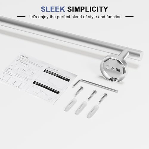 SCILIVE 30 Inch Brushed Nickel Towel Bar