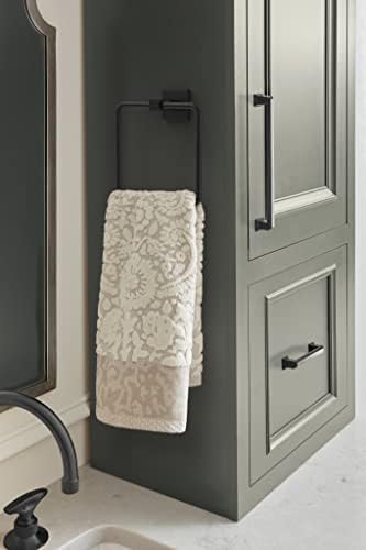 Amerock BH36072MB Matte Black Towel Ring