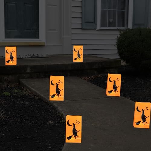 LumaBase Witch Luminaria Kit with Timer - 6 Pieces