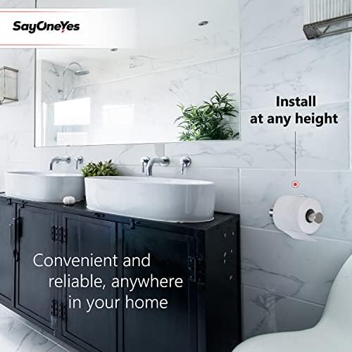 SAYONEYES Brushed Nickel Toilet Paper Holder 3 Pack 1