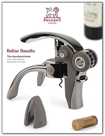 Peugeot Lever-Style Corkscrew with Foil-Cutter Basalt 1