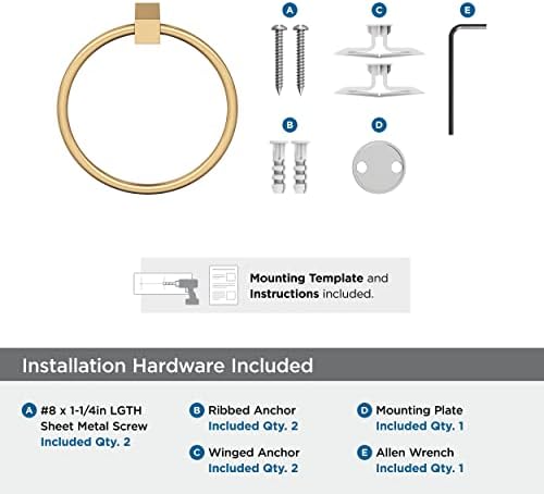 Amerock BH36082CZ Champagne Bronze Towel Bar 1