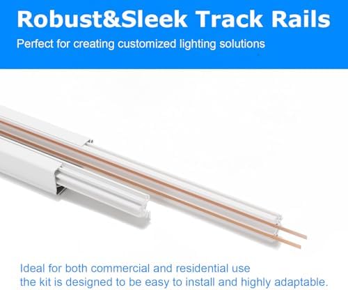 Taysing H Track Lighting Rails Kit 132ft White