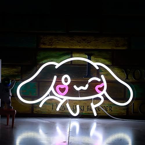 SHINEMYWAY Cinnamoroll Neon Sign USB Powered Wall Art