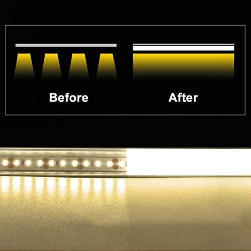 VST 6Pack 1ft V Shape LED Aluminum Channel with Milky White Cover